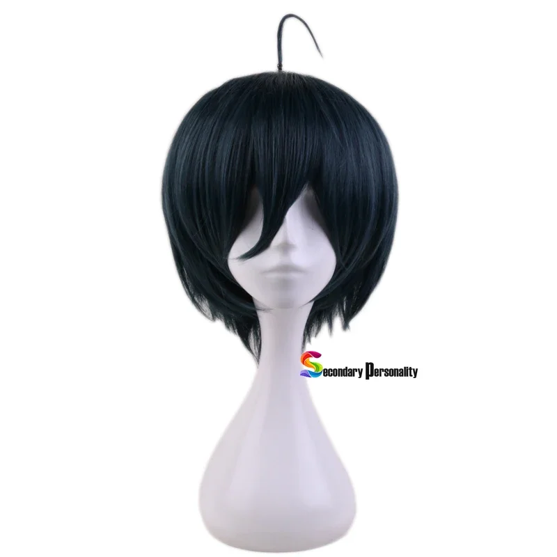Аниме Danganronpa V3: Killing Harmony Saihara Shuichi Короткий парик Косплей Костюм Dangan Ronpa Термостойкие волосы Мужские парики