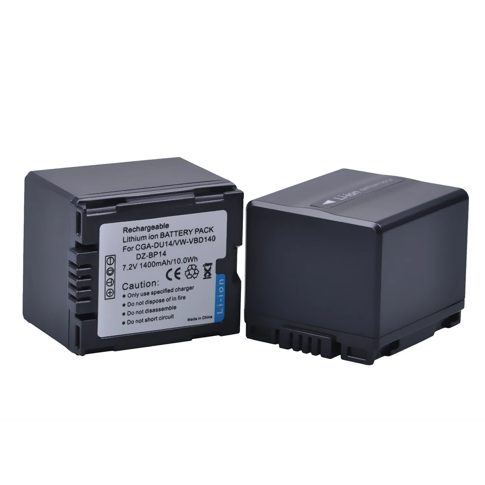 Сменный аккумулятор емкостью 1400 мАч для Panasonic CGA-DU12 CGA-DU14 CGA-DU14A1B CGA-DU21 CGA-DU21A1B, Panasonic NV-GS10 PV-GS50S GS65 (art.: 3920ccdbef0c8) - 3920ccdbef0c8