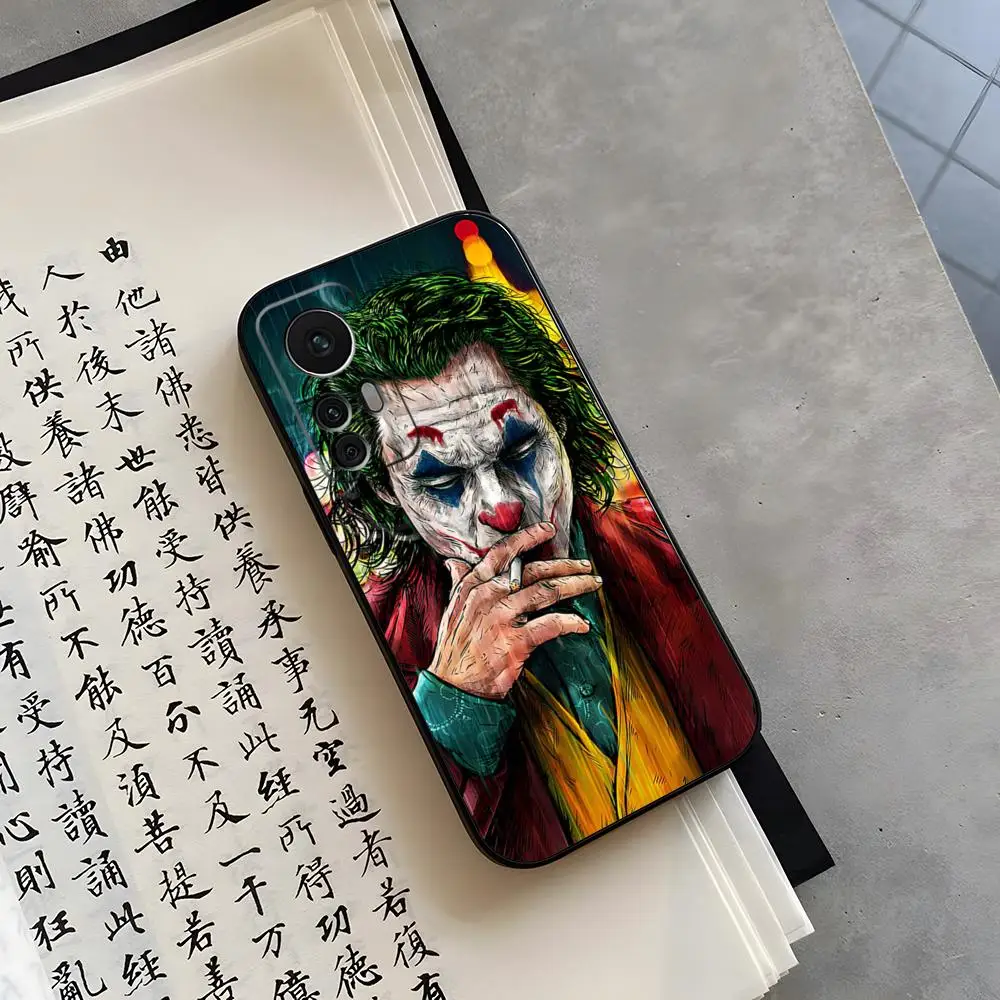 Чехол для телефона с рисунком J-JokerS для Redmi Note 13, 12S, 12, 11, 10, 7, 8, 9 T, 10A, A2 Pro Plus, Черный силиконовый чехол
