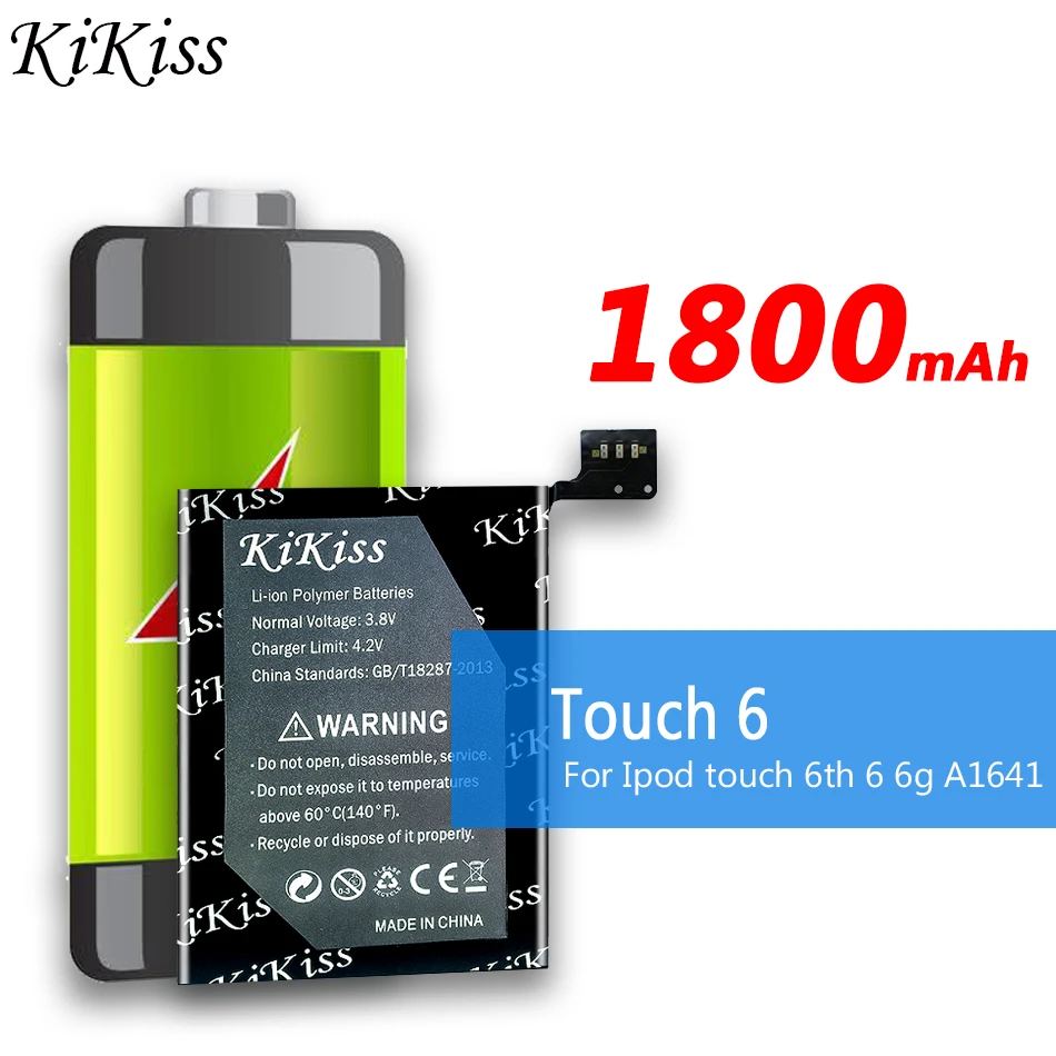 Сменный аккумулятор KiKiss 1800 мАч для Ipod Touch 6 поколения 6 6g A1641 батареи + Бесплатные инструменты