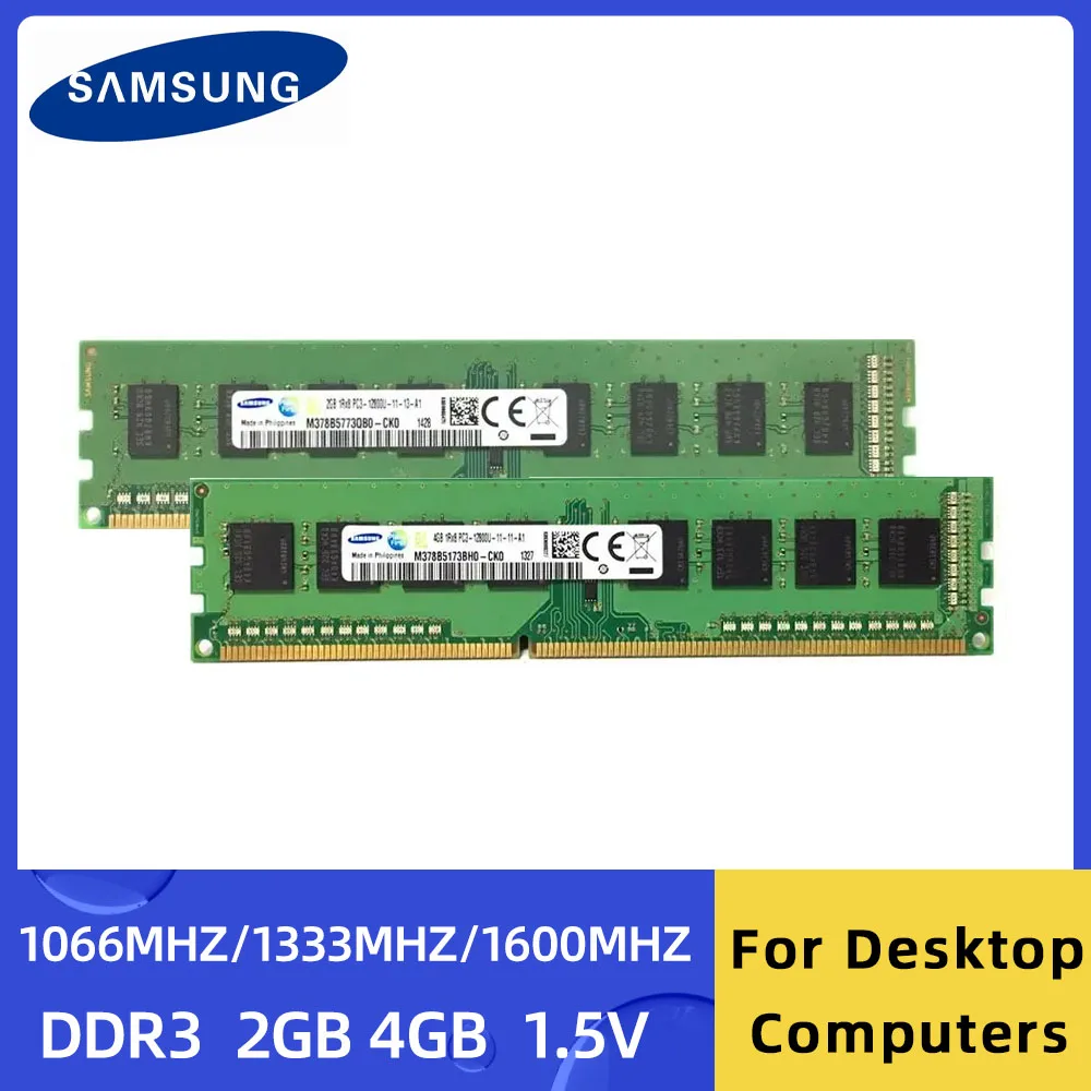 Samsung DDR3 2 ГБ 4 ГБ 1666 МГц 1333 МГц 240 контактов DIMM PC3-10600 12800 25600 3200 МГц для настольного компьютера