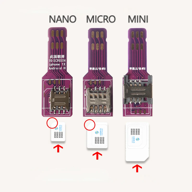 Фото Адаптер для SIM-карт печатной платы, устройство для чтения SIM-карт Nano SIM Nano для IPhone 5/6/7/8/X, адаптер для телефона Android, аксессуары для мобильных телефонов №2