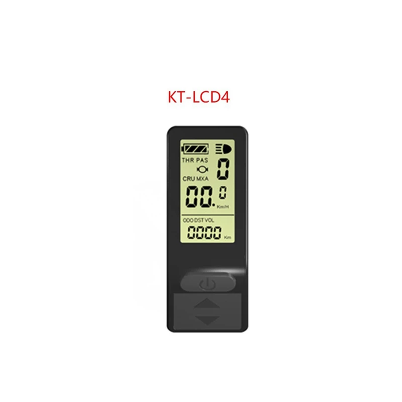 ЖК-дисплей для электронного велосипеда, мини-измеритель KT-LCD4, дисплей, совместимый с 24 В, 36 В, 48 В, приблизительный Комплект деталей для электронного велосипеда