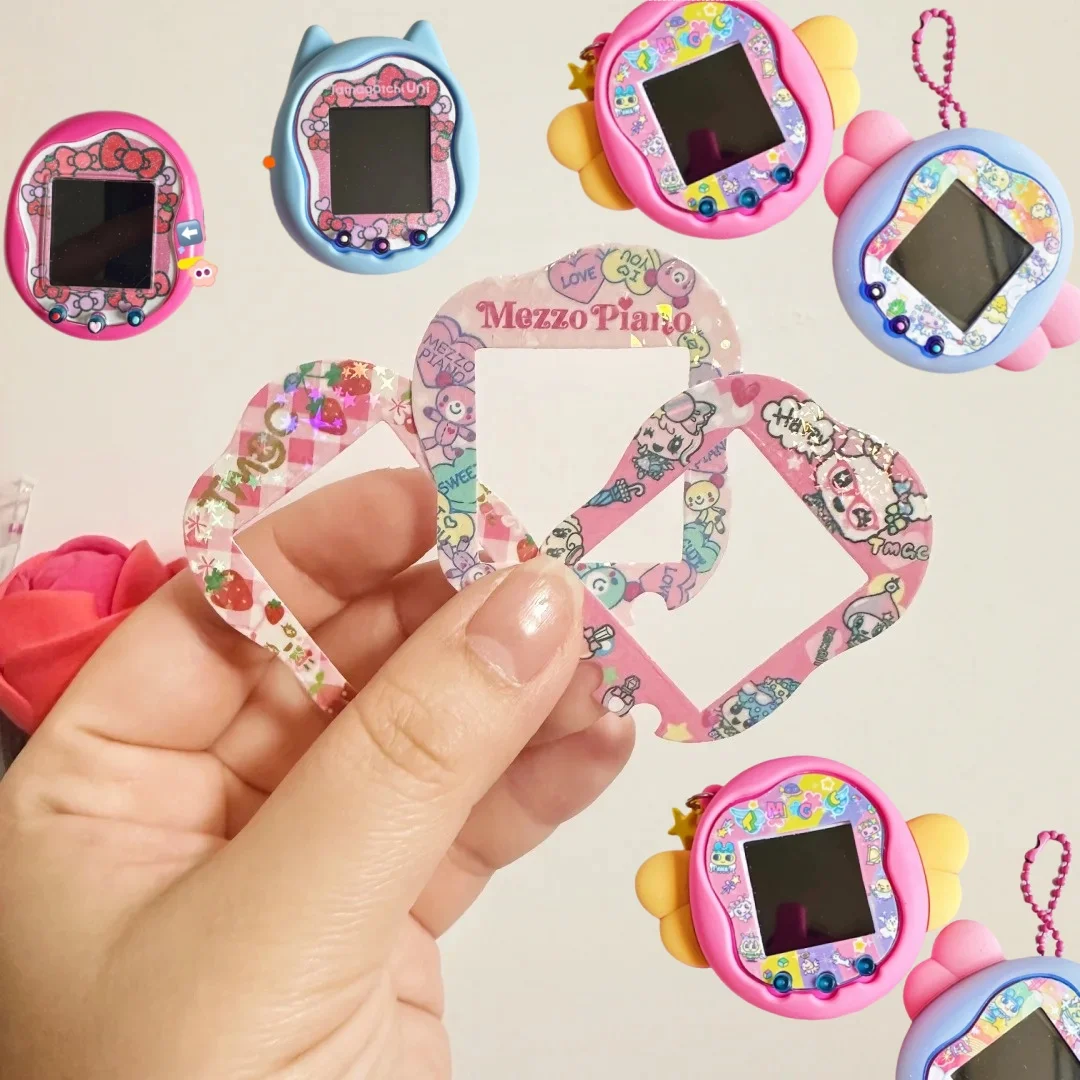 Новинка, лицевая панель Tamagotchi Uni, силиконовая защитная пленка, кавайная наклейка, милый орнамент Hellokitty Tamagotchi, защитный чехол, подарок