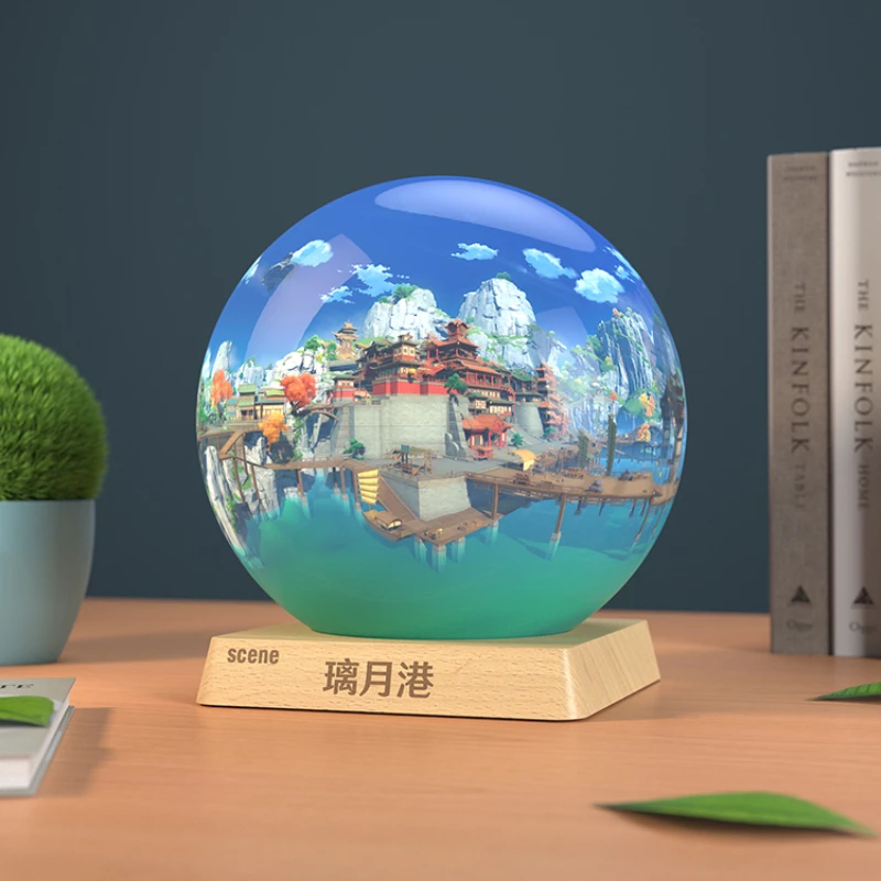Лидер продаж, панорамный шар ударопрочный Liyue с портом, VR-шар, сценический шар, отражающий шар, коллекционный настольный декор, украшения для стола, подарки для фанатов
