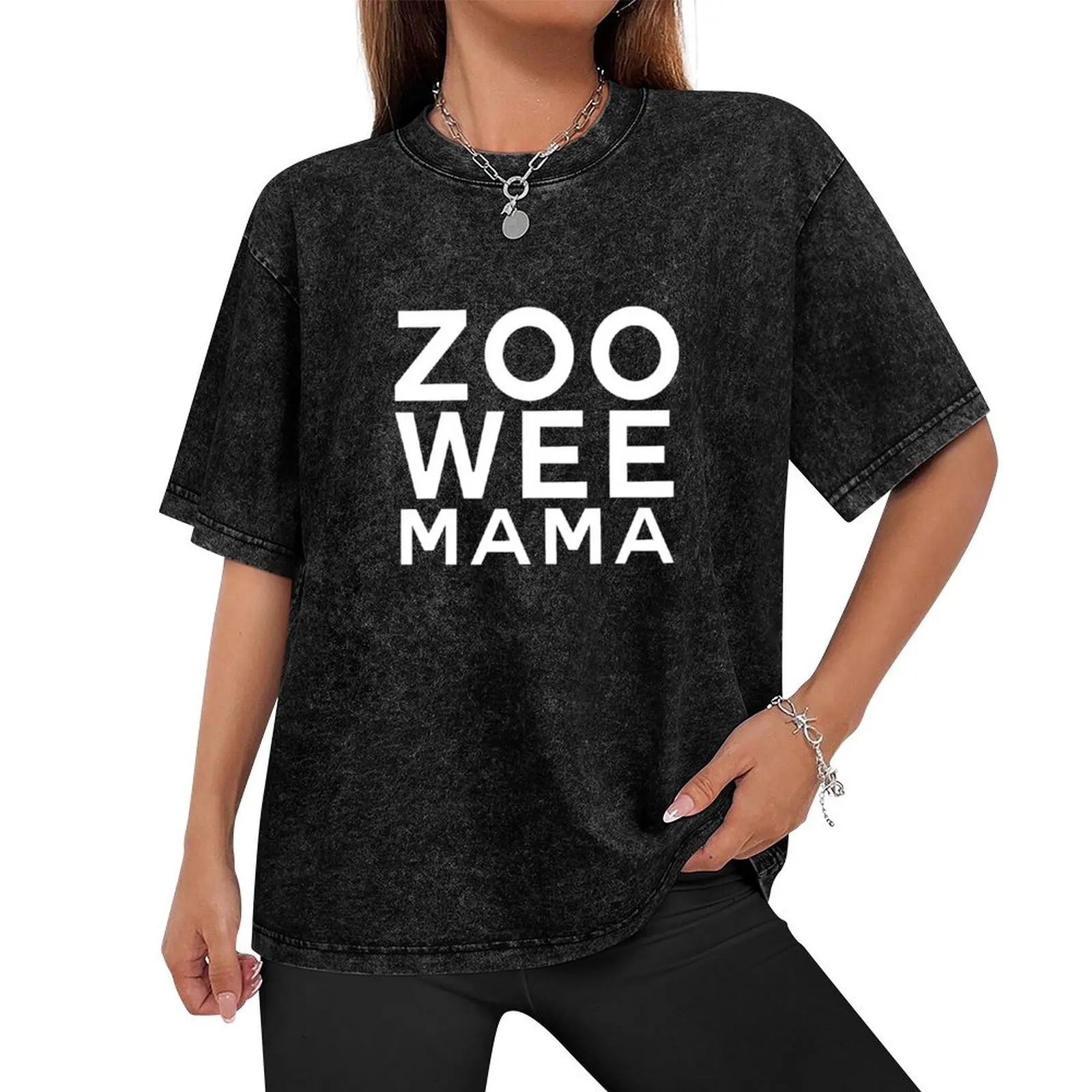 Фото Футболка Zoo Wee Mama, летние топы, забавная рубашка, комплект хлопковых мужских футболок №2
