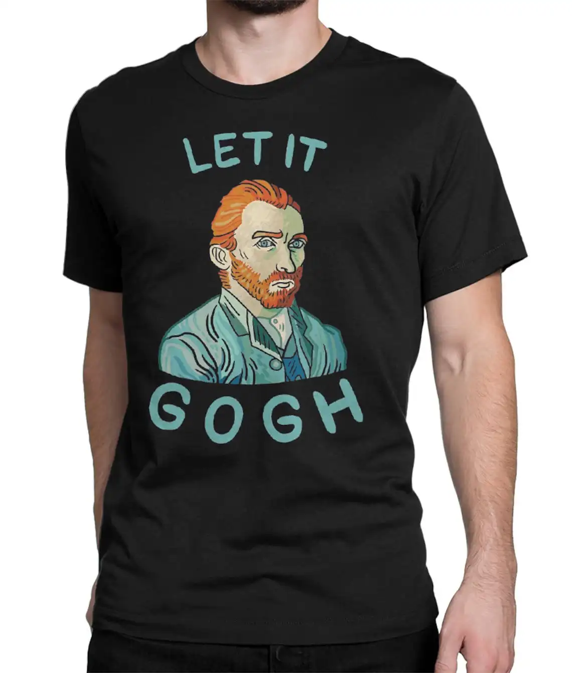 Футболка с рисунком Ван Гога Let It