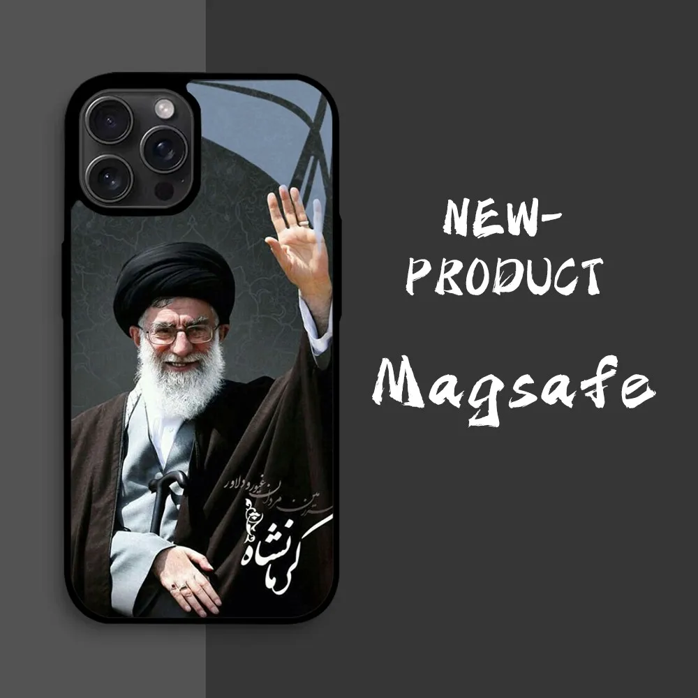 Фото Iran's Supreme Leader Ali Khamenei Phone Case For IPhone16 15 14 13 12 11 Pro Xs Max Mini XR X 7 8 Plus Luxury Mirror Hard Funda №5