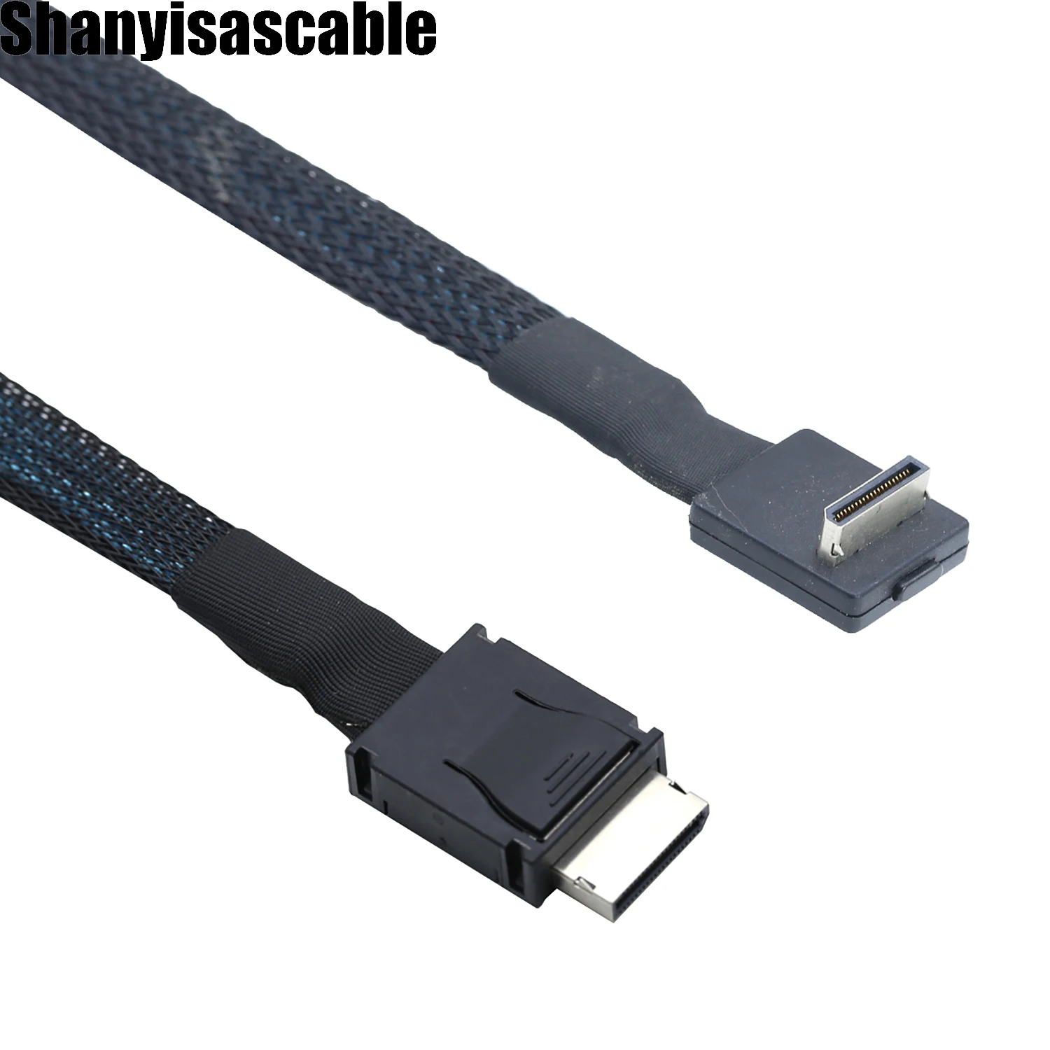 Фото OcuLink PCIe PCI-Express SFF-8611 4i 42P, прямой для OcuLink SFF-8611 4I, 90 градусов для активного кабеля для передачи данных SSD №3