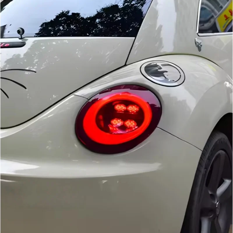 Фото Автомобильные задние фонари в сборе для Volkswagen Beetle 2004-2010, светодиодные автоматические задние фонари, обновленные динамические мигающие аксессуары для задних фонарей №5