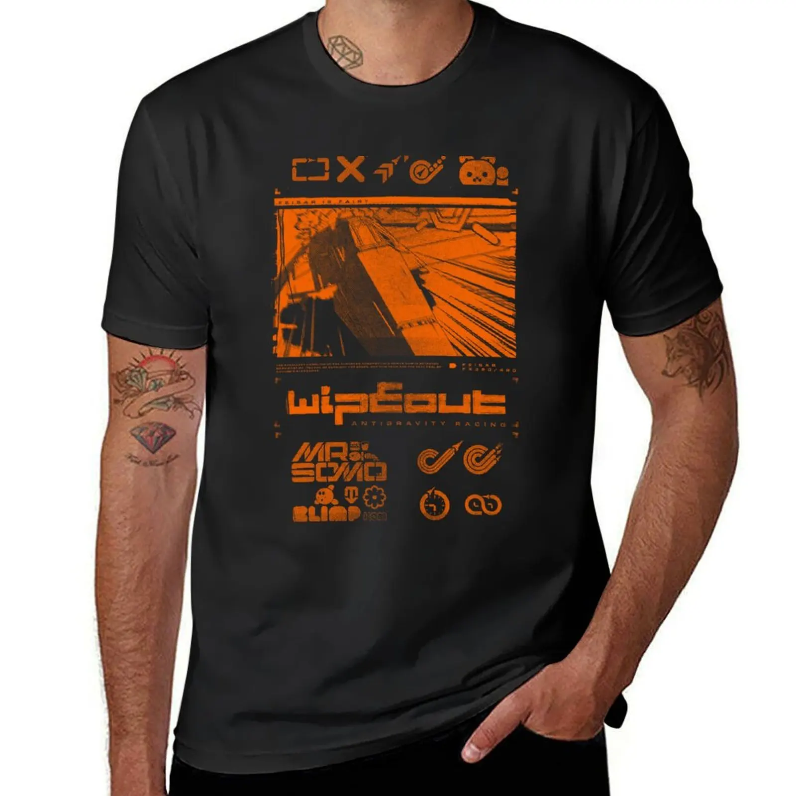 Wipeout Fury-Feisar-уличная одежда, футболки, винтажная одежда, футболки для мужчин