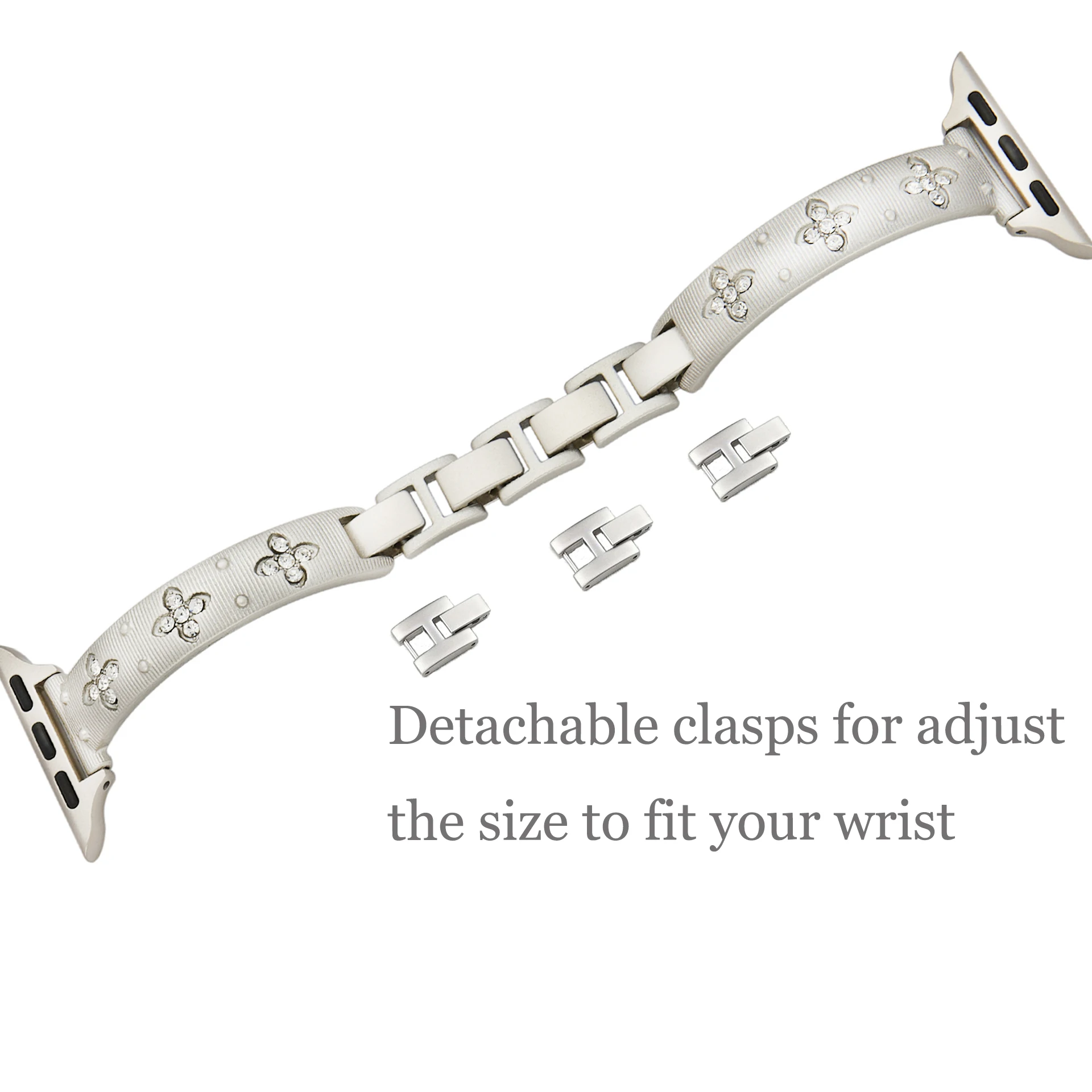 Фото Металлические браслеты Four Leaf Clover для iWatch 42 мм/44 мм/45 мм/S10 46 мм №4