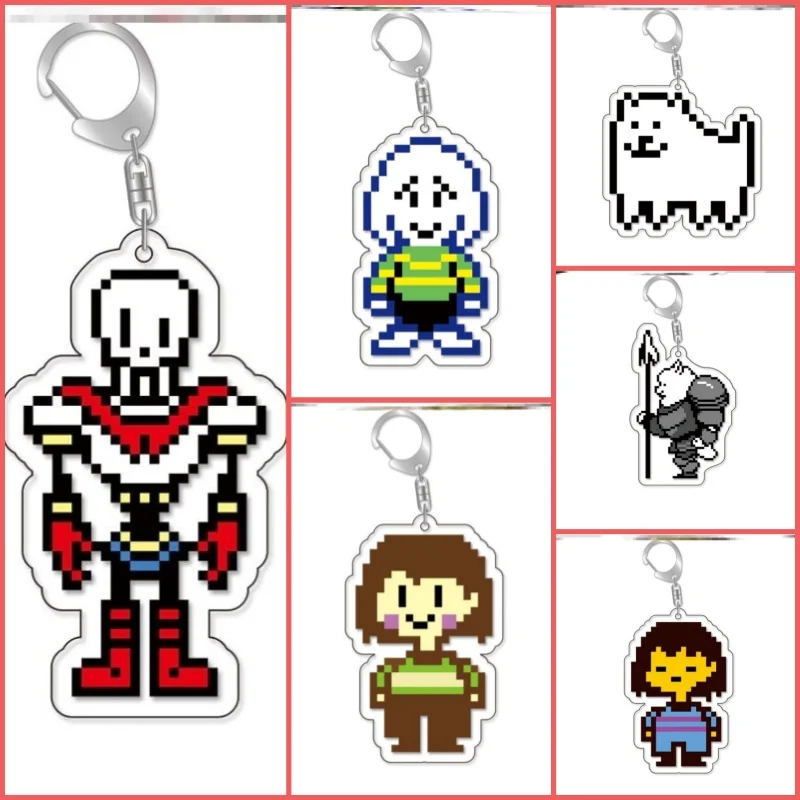 Игра Косплей Undertale Pixel Charm HD акриловая модель орнамент брелок распродажа аксессуары персонажи коллекция подарков 6 см