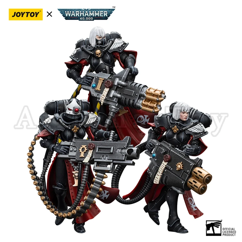 Фото Экшн-фигурки JOYTOY 1/18 (3 шт./комплект) 40K, военная аниме модель Adepta Sororitas Retributor, бесплатная доставка №2