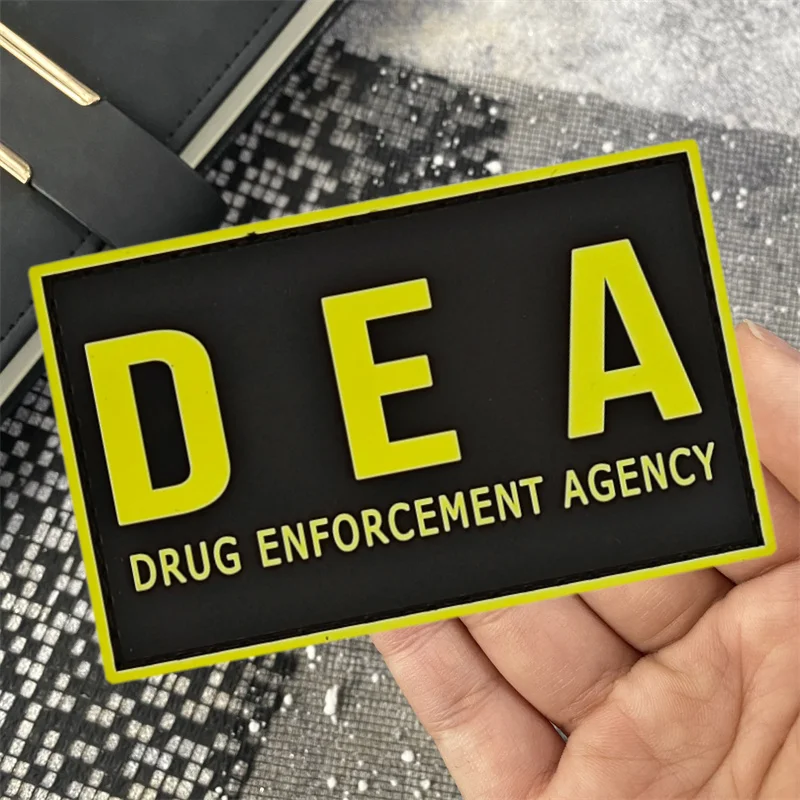 DRUG ENFORCEMENT AGENCY 3D нашивка из ПВХ для одежды Забавная эмблема Oeteldonk Тактический рюкзак Аксессуары для шляпы Пряжка на крючке DEAMilitary