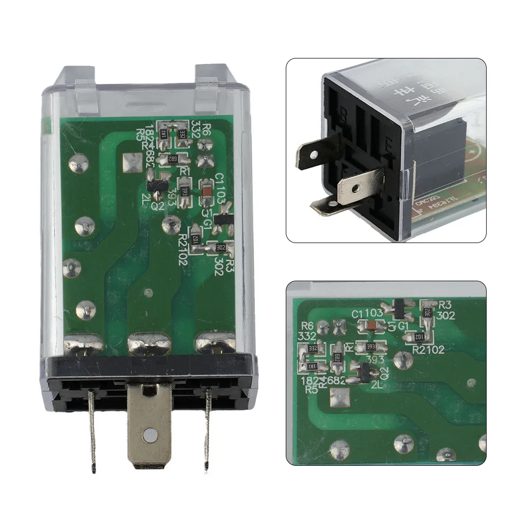 3pins автомобиль LED Flasher реле 12V универсальный электронный сигнал управления скоростью поворота блинкер реле 180W светодиодный сигнал поворота