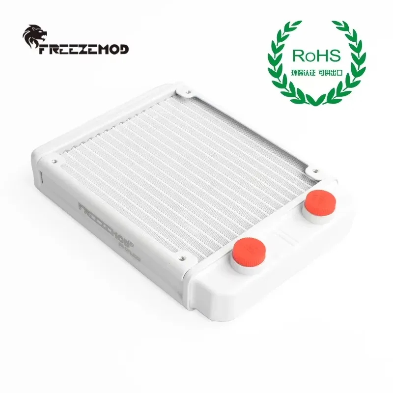 Алюминиевый радиатор Freezemod с водяным охлаждением, плотный резьбовой резьбовой плавник 17 гребней, совместимый с вентилятором 120*120*25 мм, SR-LPZJ120