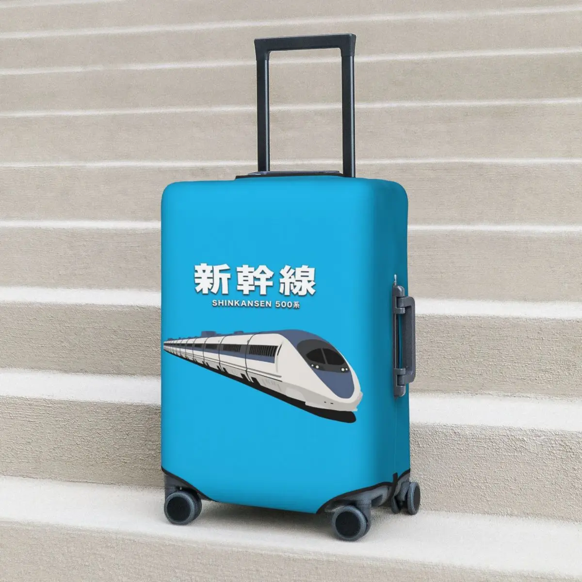 Фото Японский чехол для чемодана Shinkansen Bullet Trains, эластичный защитный чехол для дорожного багажа на 18-32 дюймов №3