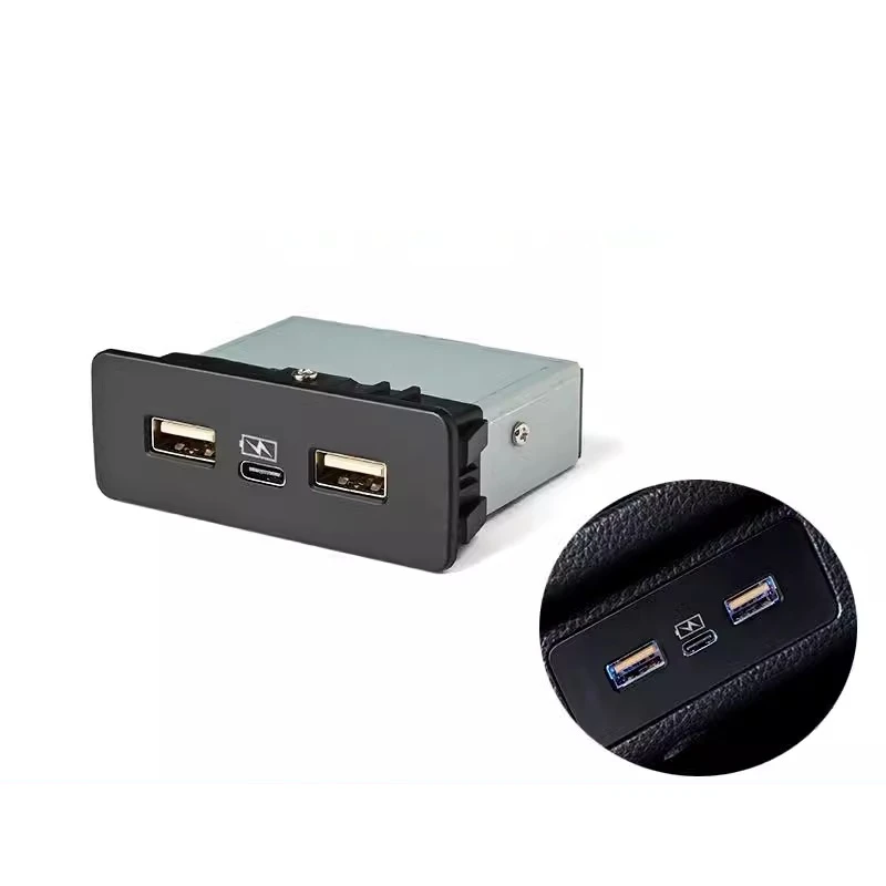 Автомобильное зарядное устройство 12 В/24 В PD с двумя USB-разъемами для интерфейса PD, адаптируемое зарядное устройство для телефона с кабелем для Honda New Civic CRV Accord Car