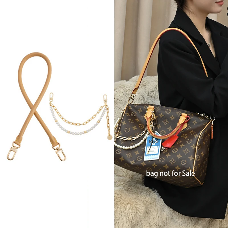 Ремешок для сумки из натуральной кожи Vachetta для LV Speedy 20 25 30, плечевые ремни, длинные сумки, ремни, сменные аксессуары для сумок