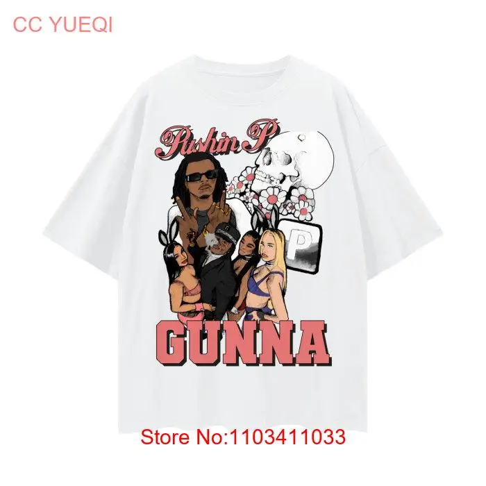 Футболка Gunna в стиле хип-хоп, модная рэперская графика для фанатов, винтажный рэп, 90-е годы, со звездами, товары с длинными или короткими рукавами