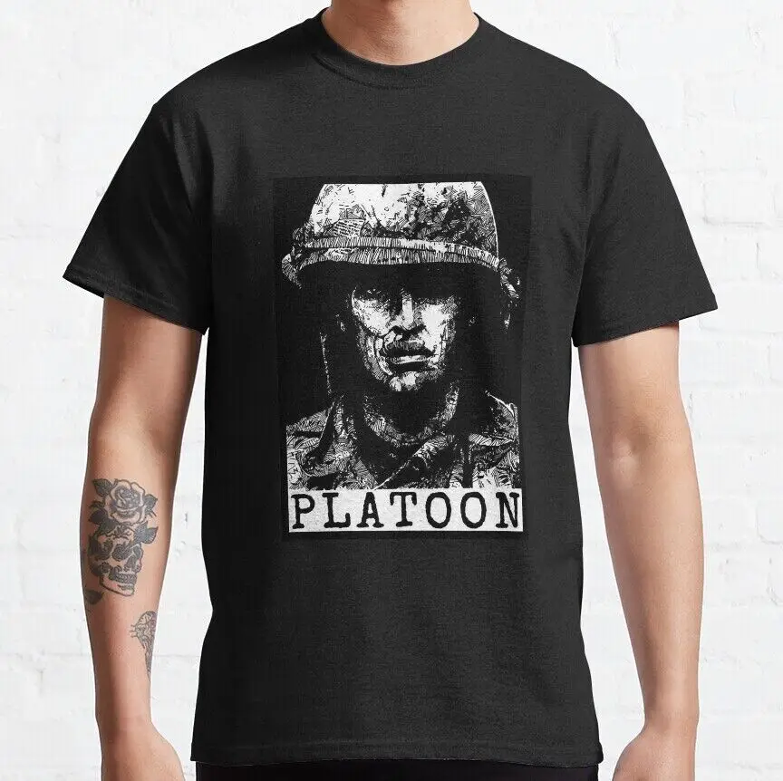 Хлопковая футболка Platoon Soldier, Вьетнамская война, фильм Willem Dafoe, Чарли Шин