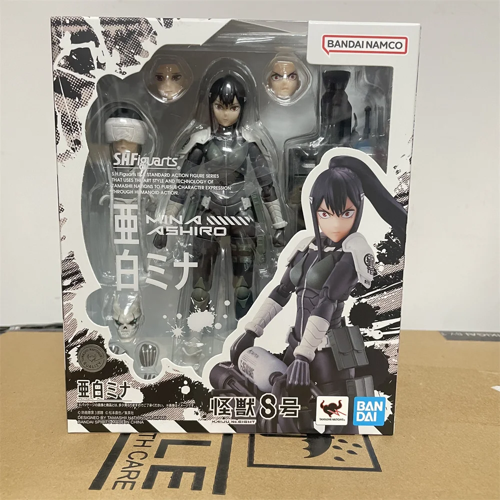 Фото Фигурка героя аниме Bandai Kaiju No. 8 Ashiro Мина S.H. Фигурка из ПВХ, Игрушечная модель, кукла 14 см, фигурка коллектора №2