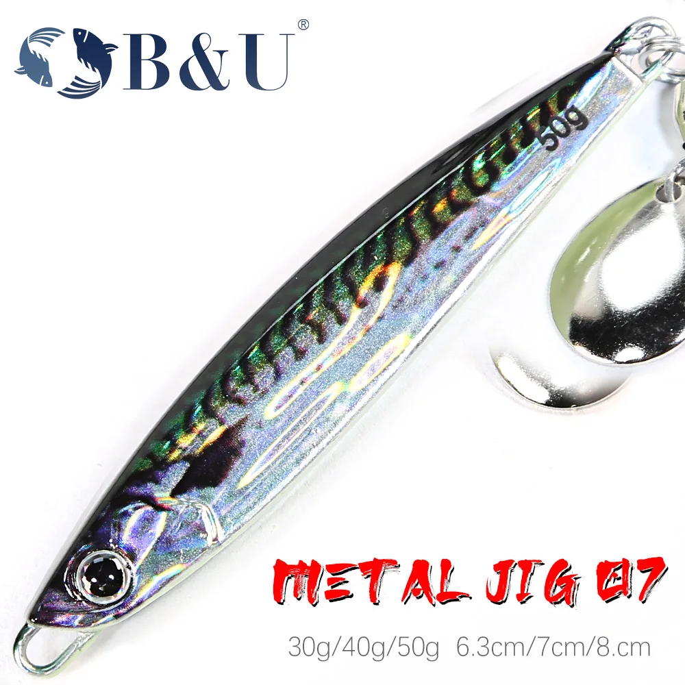 3D печать B & U, 30 г/40 г/50 г, искусственный крючок, свимбейт, ложка, джиг, искусственная приманка, лазерная крышка, искусственная рыба, спиннинговая Снасть