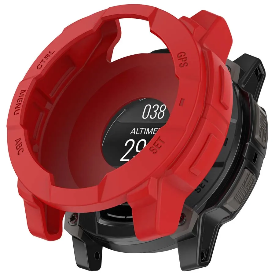 Фото Для Garmin Instinct 3 Solar AMOLED 45 мм 50 мм чехол силиконовый защитный корпус рамка-бампер для Garmin Instinct 3 протектор №2