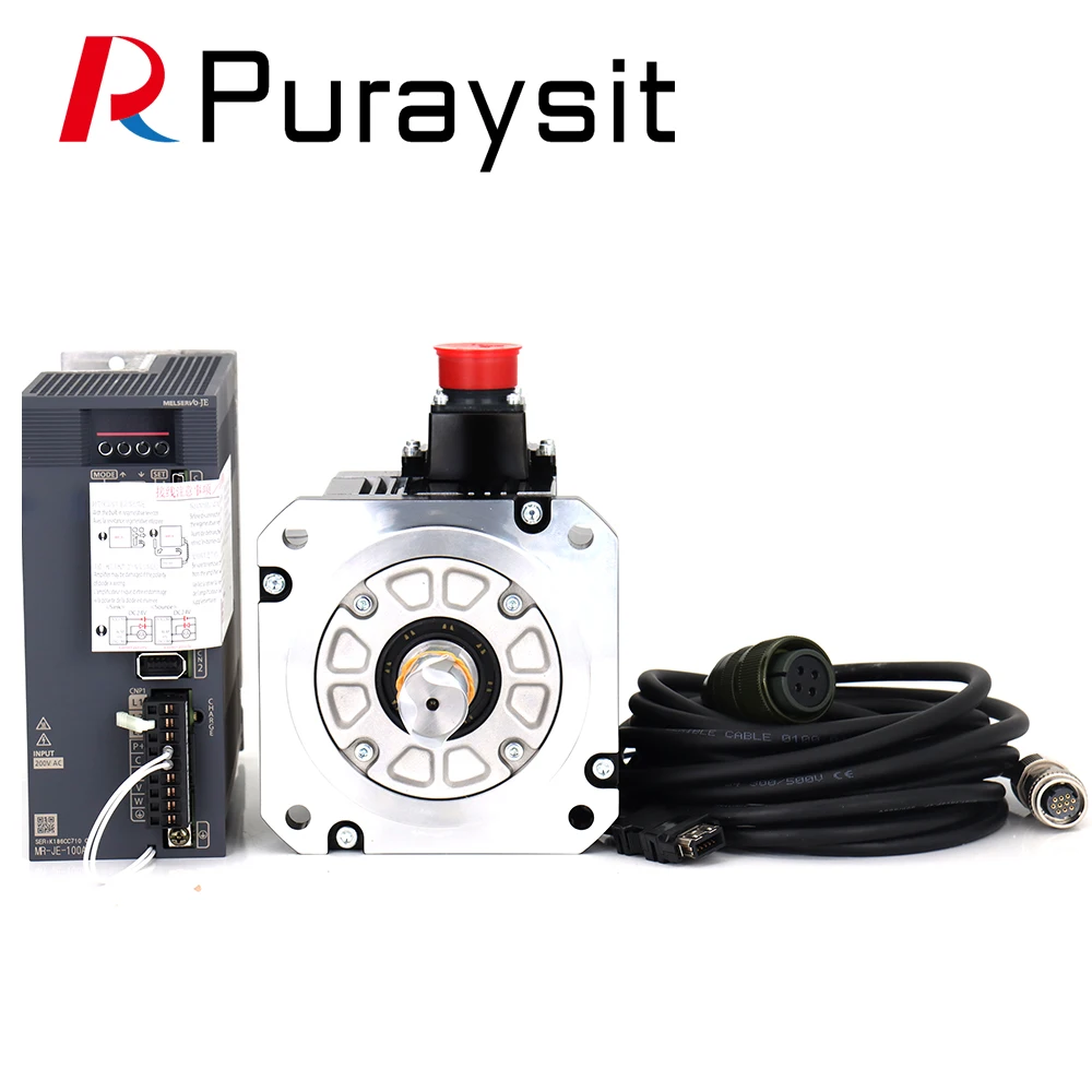 Puraysit, оригинальные комплекты серводвигателей, серия JE, 1 кВт, MR-JE-100A HG-SN102J-S100, 4,77 нм, 2000 обмин, диаметр 24 мм, с кабелем 3 м (art.: 3920cab4d82c5) - 3920cab4d82c5