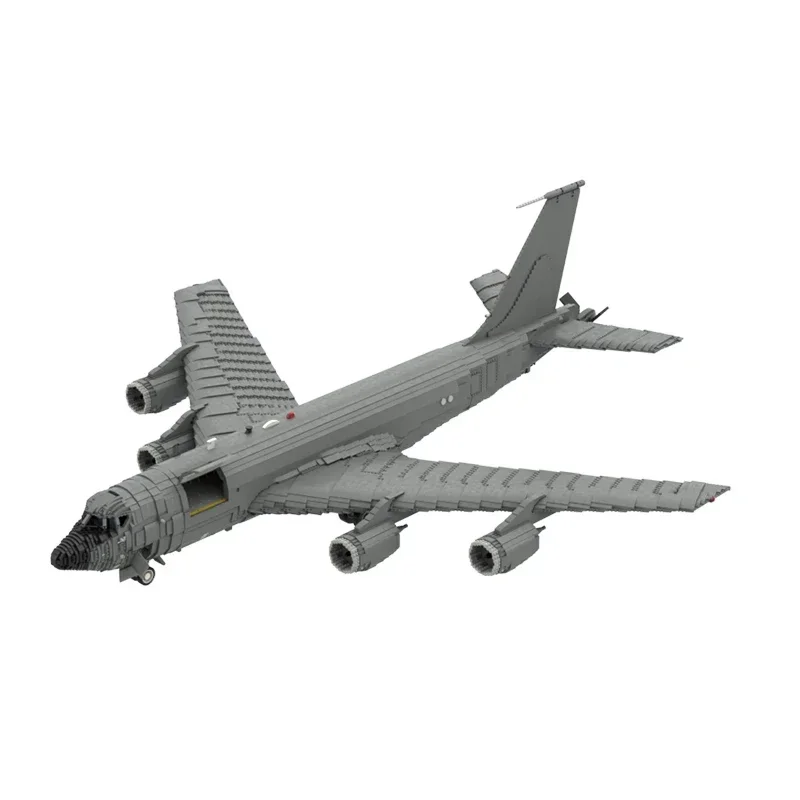Фото Строительные блоки Moc, военная серия, WW2 KC-135R Stratotanker, модель самолета, технология, кирпичи, сделай сам, сборка, самолет, игрушки для детей №4