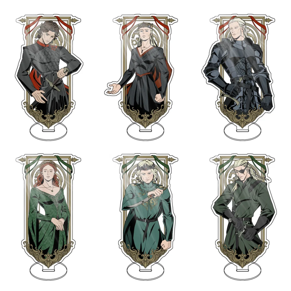 Аниме Дом Дракона 15 см акриловая подставка Rhaenyra Targaryen Daemon Targaryen Aemond Targaryen модель тарелка декор стола подарок