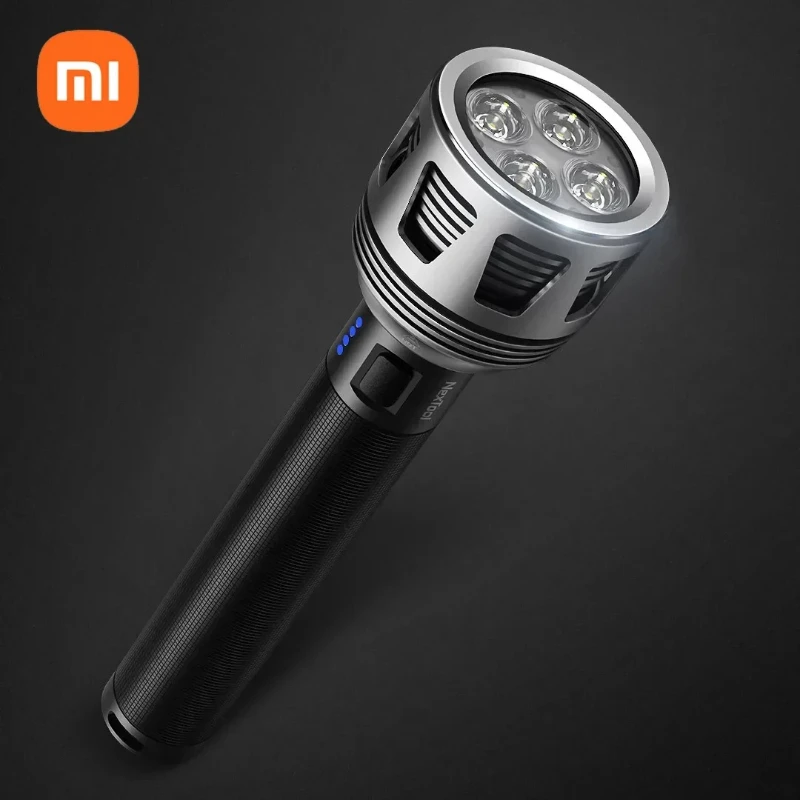 xiaomi mijia 4 * светодиодный 3600 лм 450 м USB-C аккумуляторный фонарик с мощной литий-ионной батареей 10000 мАч 26650 от Youpin