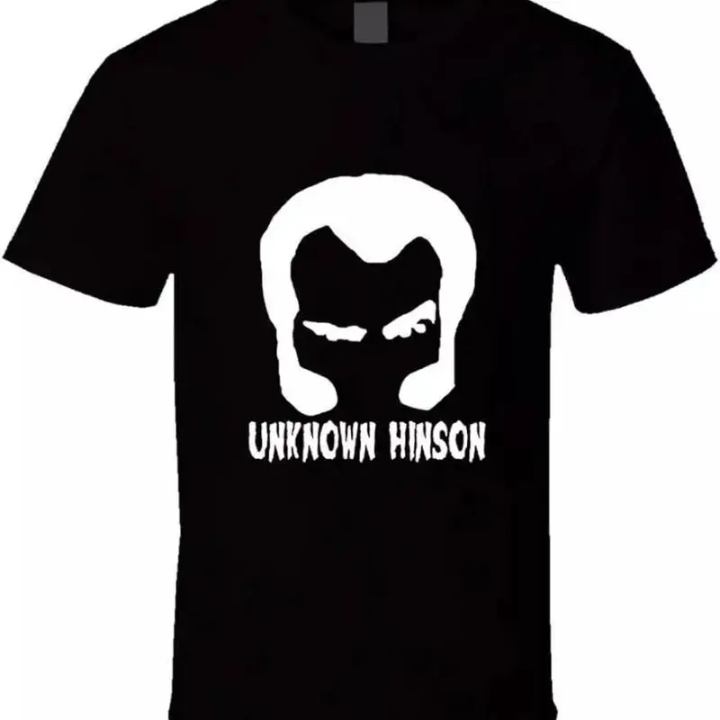 Неизвестная черная футболка Hinson для мужчин и женщин