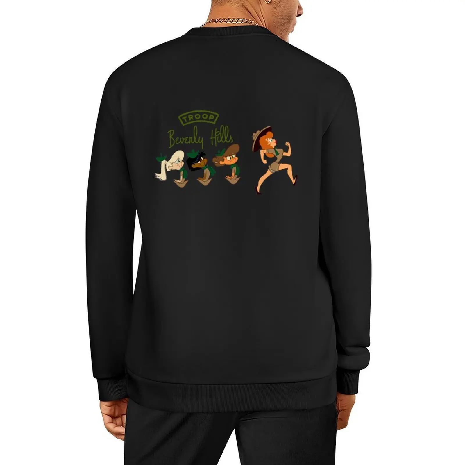 Пуловер с героями мультфильмов Troop Beverly Hills, мужская одежда, мужская одежда, мужская дизайнерская одежда, новая толстовка