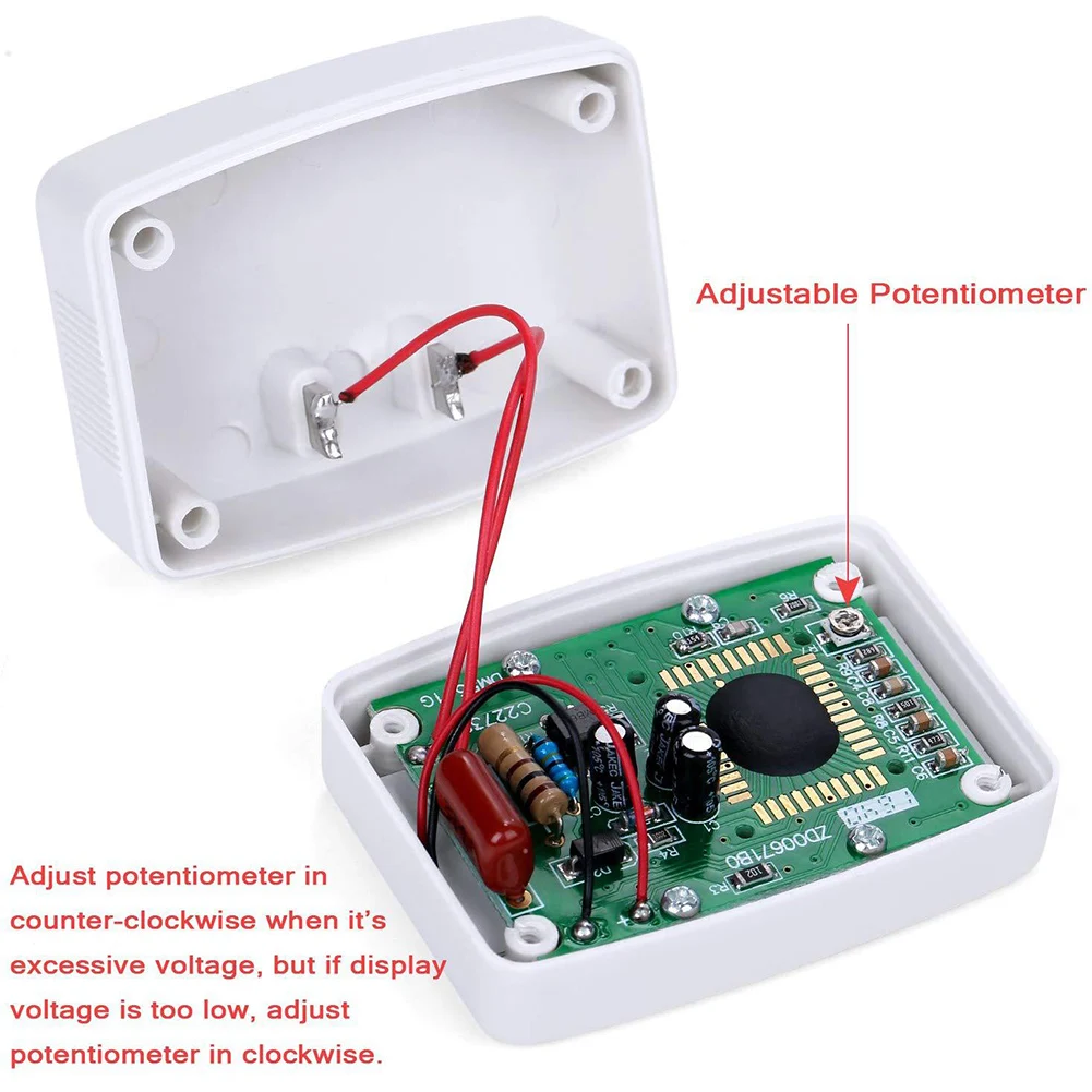 Фото AC80-300V Вольтметр Головка DM55-1 Цифровой ЖК-вольтметр Вольтметр с цифровым дисплеем Розетка Тестер напряжения Приборы №4