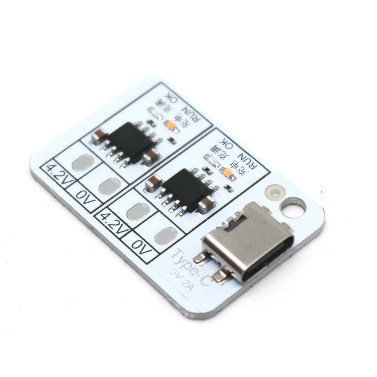 Фото 2Way 1S 1A Плата зарядки литиевой батареи Type-C USB 3,7 В 4,2 В 18650 Зарядное устройство для тройных литиевых батарей Lipo с защитой от зарядки №4