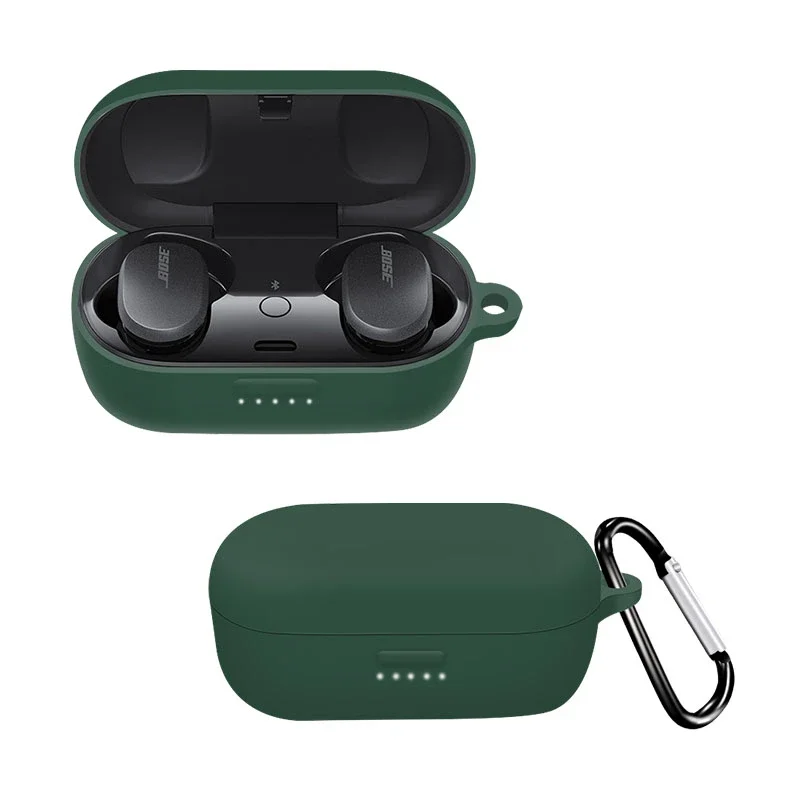 Фото Мягкий силиконовый защитный чехол для наушников Bose QuietComfort 2024, противоударный чехол для беспроводных Bluetooth-наушников с крючком №3