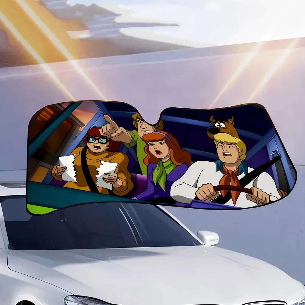 Фото Scooby Doo продолжает развлечение автомобильный солнцезащитный козырек на лобовое стекло солнцезащитный козырек персонализированный блок с изображением УФ-лучей козырек №4