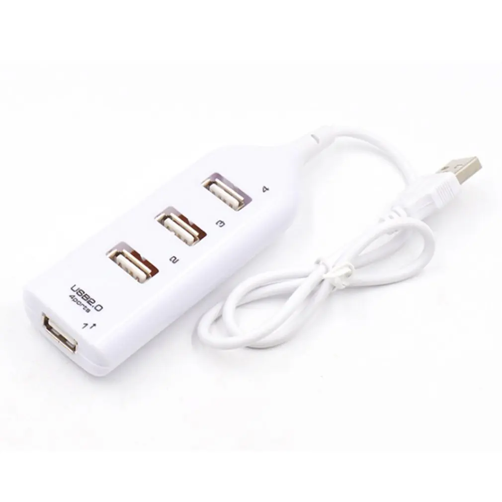 Высокоскоростной Разветвитель USB 2,0 с 4 портами, адаптер для ПК, ноутбука, компьютера, приемника, периферийные устройства, аксессуары