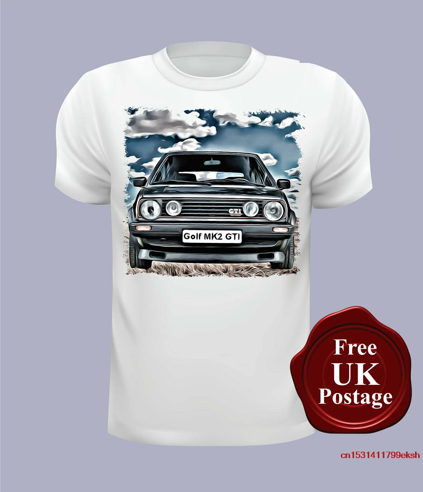 MK2 GTI, футболка, белая футболка MK2, Выберите свой размер