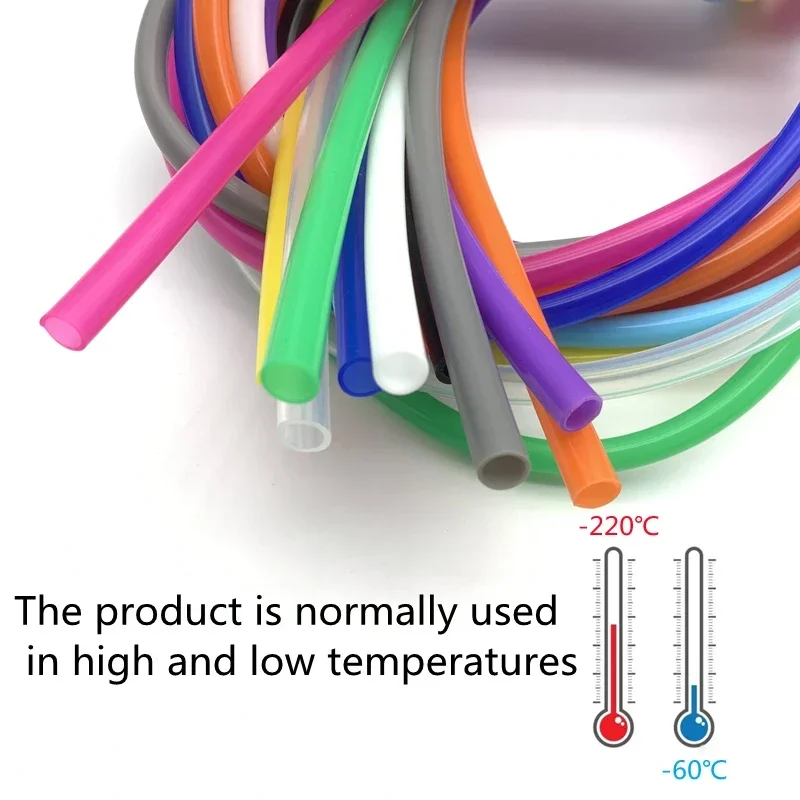 Фото 1 Meter ID 2 3 4 5 6 7 8 9 10 12 mm Silicone Tube Flexible Rubber Hose Food Grade Soft Drink Pipe Water Connector Colorful №3