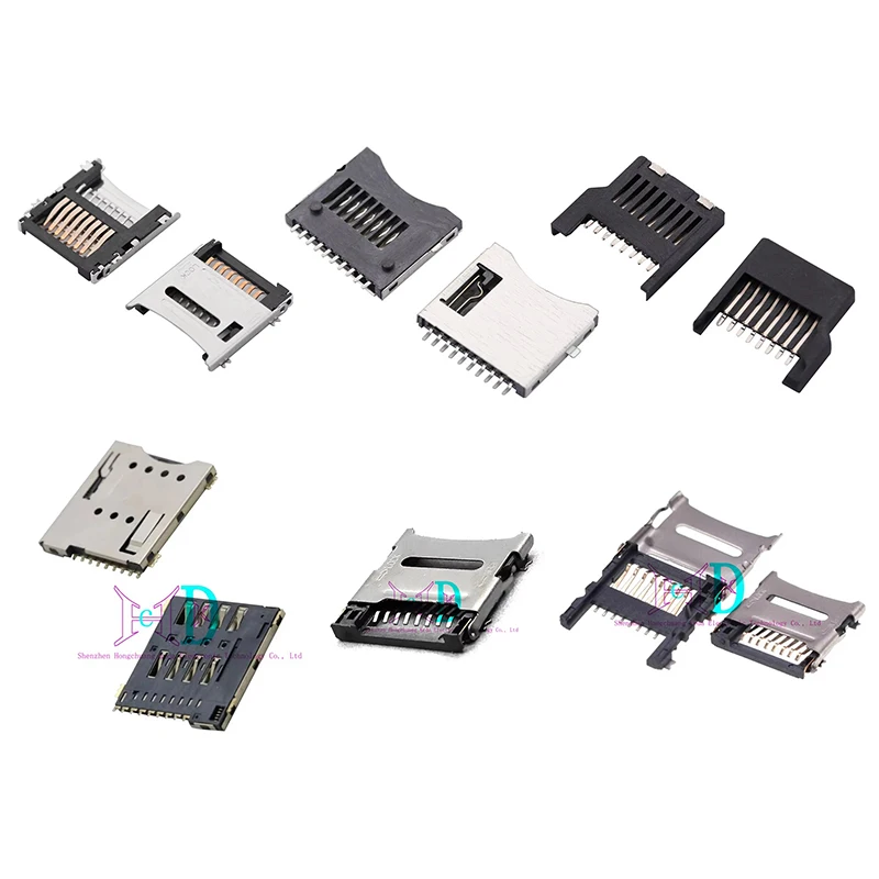 5 шт. мини/Micro/Nano SD/держатель SIM-карты 6/7/8/9/10-контактный разъем для SIM-слота Push/самоэластичный/поп-Up/раскладушка/выход