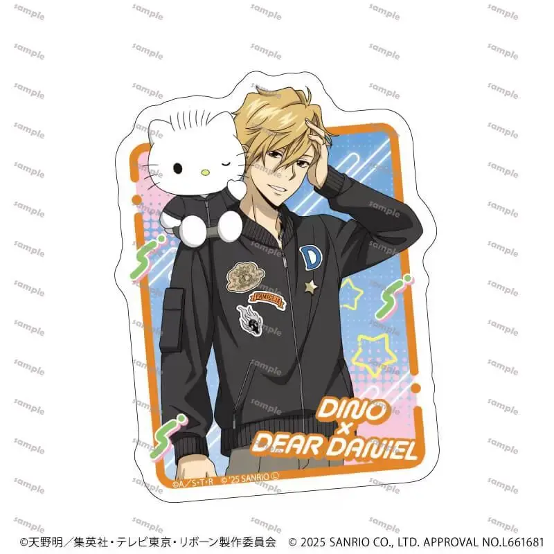 Фото Katekyo Hitman Reborn Sanrio Ver. Acg украшение Rokudo Mukuro акриловая подставка Gokudera Hayato фигурка аксессуар Ямамото игрушки №4