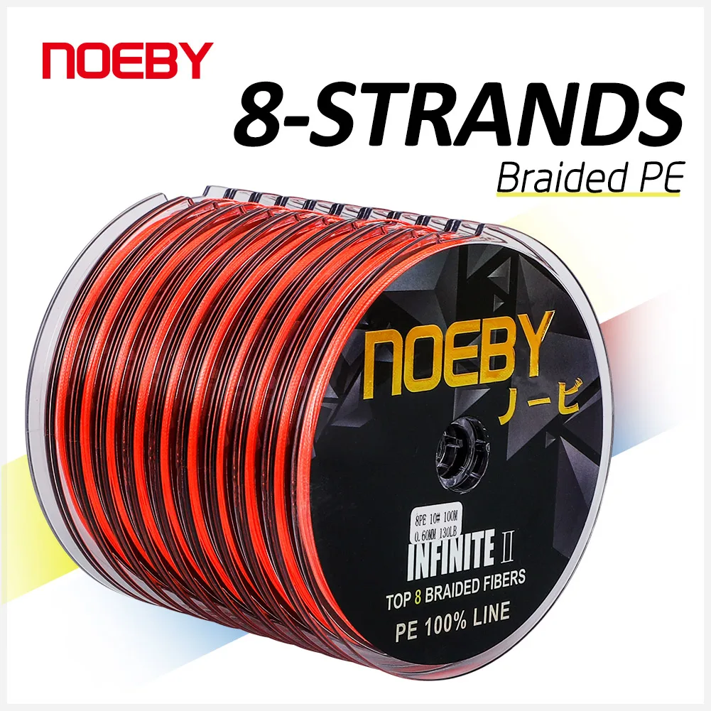 Плетеная леска NOEBY X8, 1000 м, 8-103 фунта, 8 нитей, мультифиламентная полиэтиленовая проволока, снуд, спиннинг, литье, леска для ловли карпа, окуня