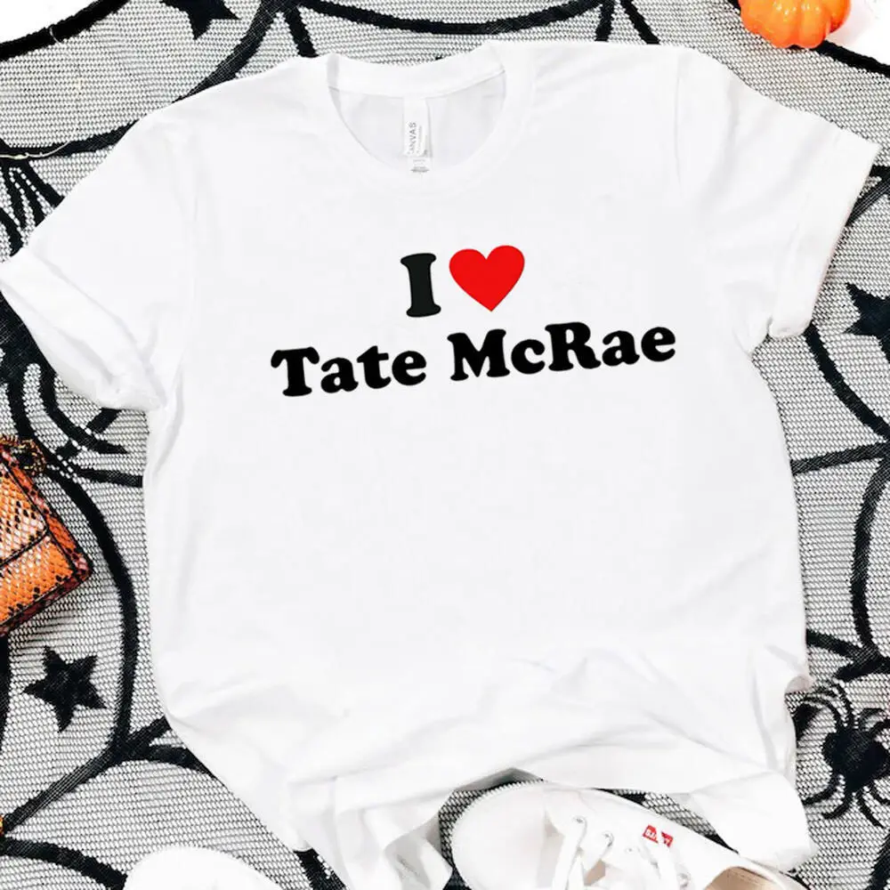 Tate Mcrae футболки женские дышащие женские футболки в стиле Харадзюку ретро университетская корейская одежда классический ретро Y2k поп-культура