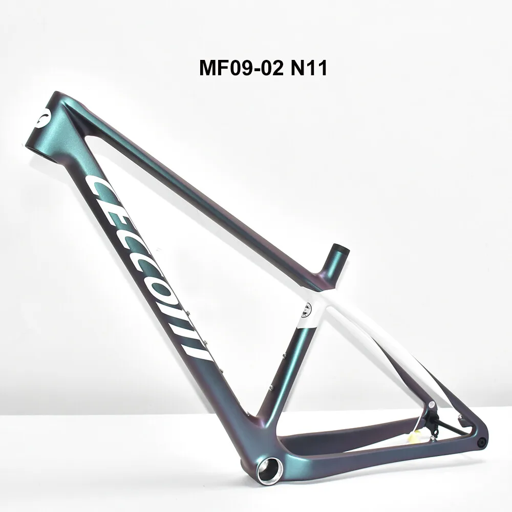 Карбоновая рама MTB CECCOTTI 29er 2025 года, горная рама с полным скрытым тросом, подвесная езда на велосипеде с нижним кронштейном с резьбой T47, 148*12 мм