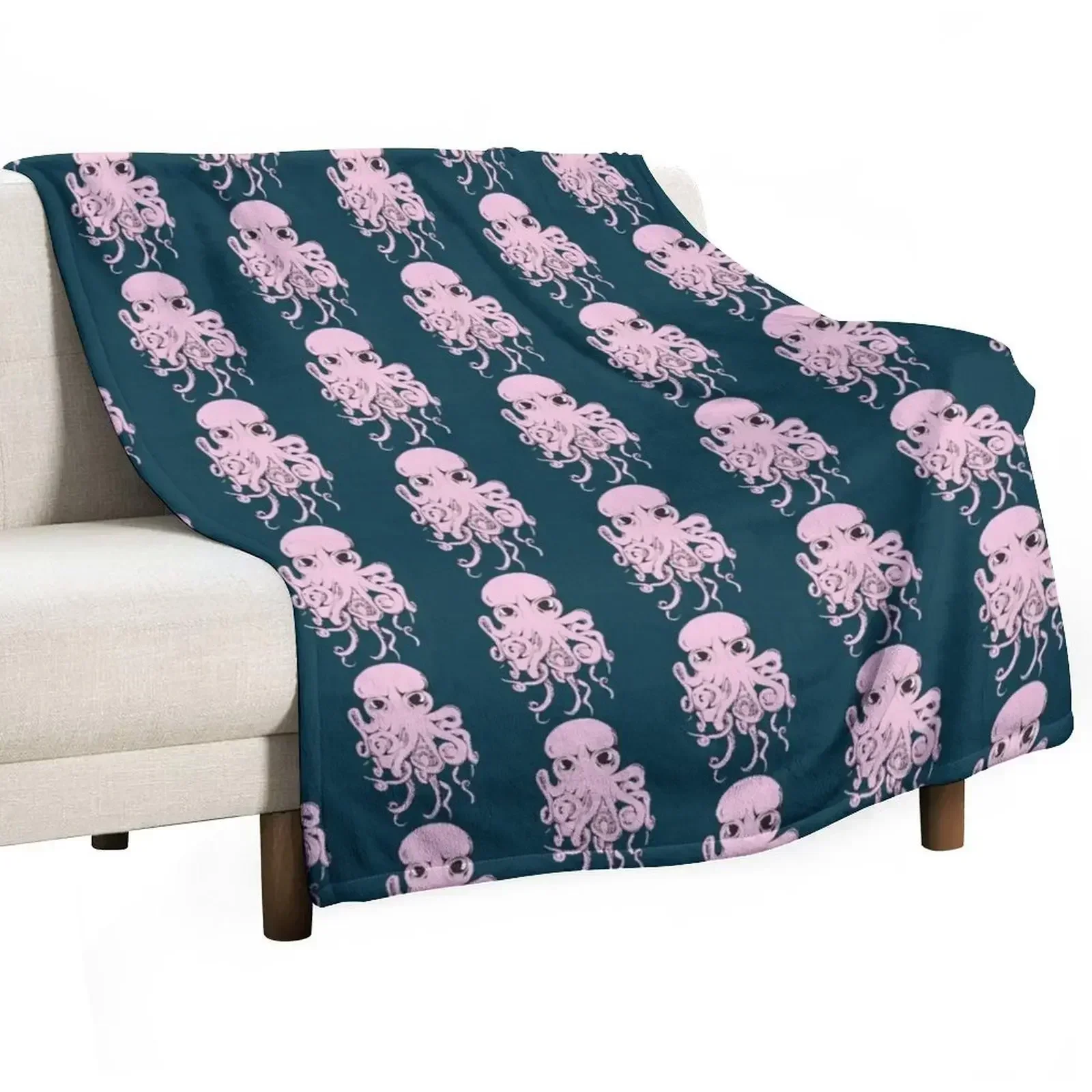 Одеяла Pink Optopus Throw Blanket и движущиеся походные одеяла