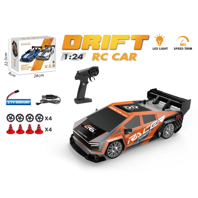 ENOZE 8603 8604 RTR 124 2,4G 4WD 30 кмч Дрифт RC Автомобиль Tesla AE86 Высокоскоростной гоночный светодиодный светильник Модели дорожных транспортных средств Игрушки (art.: 3920cb925174c) - 3920cb925174c