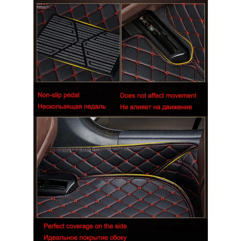 Фото Индивидуальный автомобильный напольный коврик для Geely Emgrand Ec7 2018-2023 2016-2017 2014-2015, аксессуары для интерьера, коврик для багажника автомобиля №4
